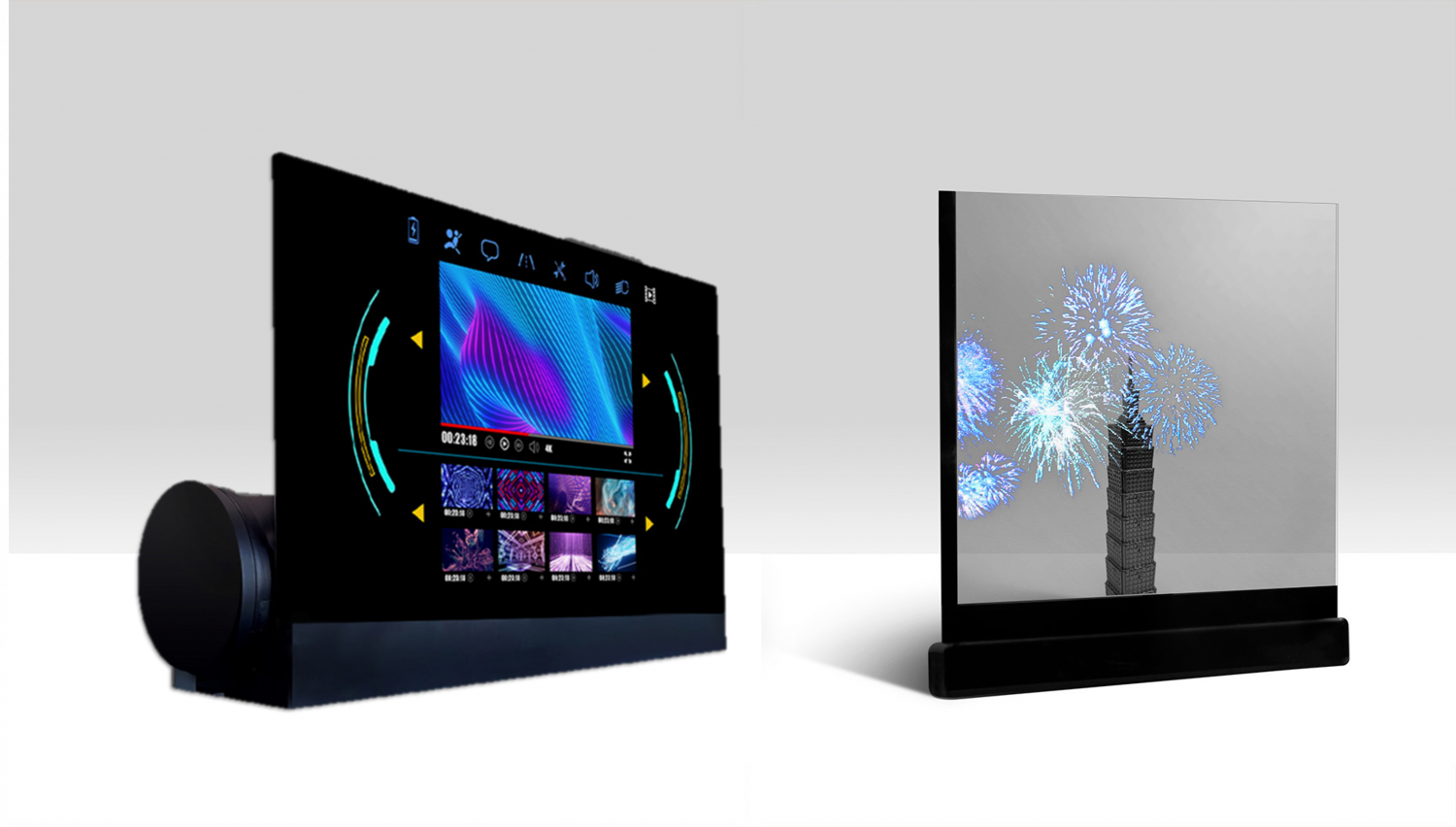 可卷式、折迭性、高透明